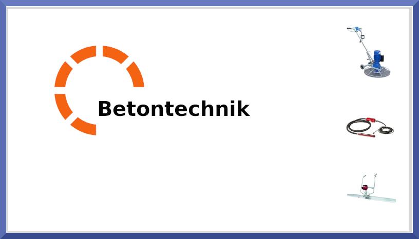Betontechnik Maschinen
