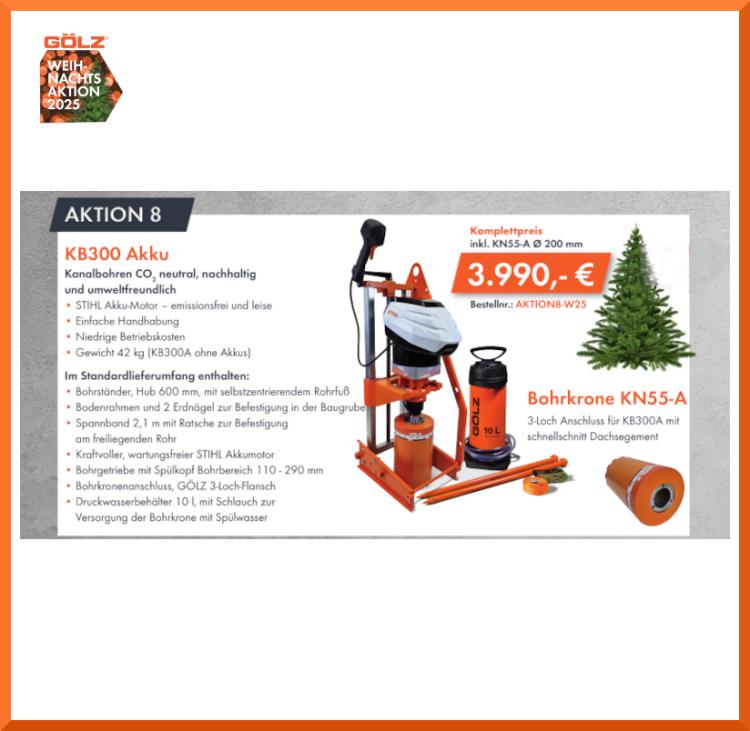 AKTION 8 - Gölz KB300 Akku