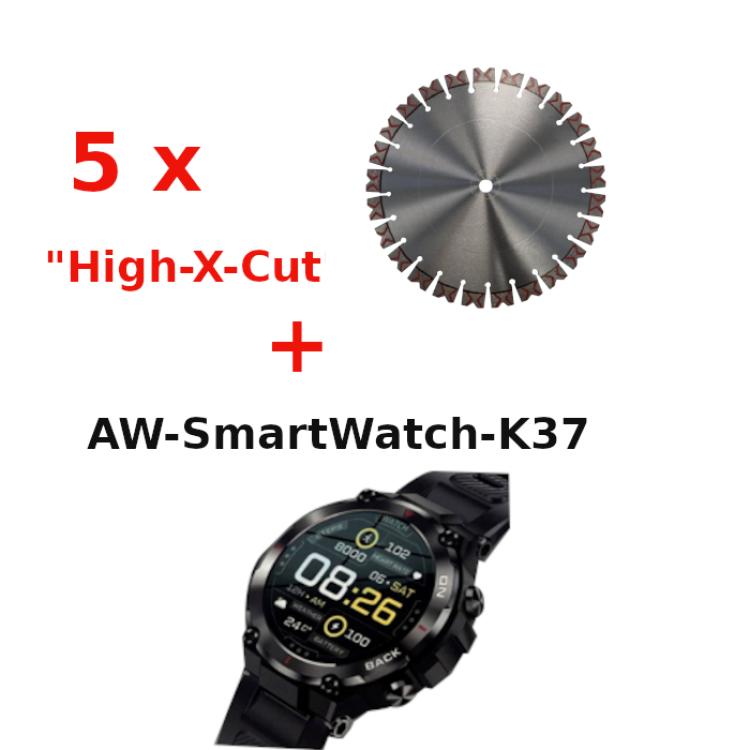 Herbst-Aktion 5x High-X-Cut 25,4mm + SmartWatch