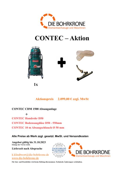 Aktion bis 31.10.23 - CONTEC CDM 1500 Absauganlage