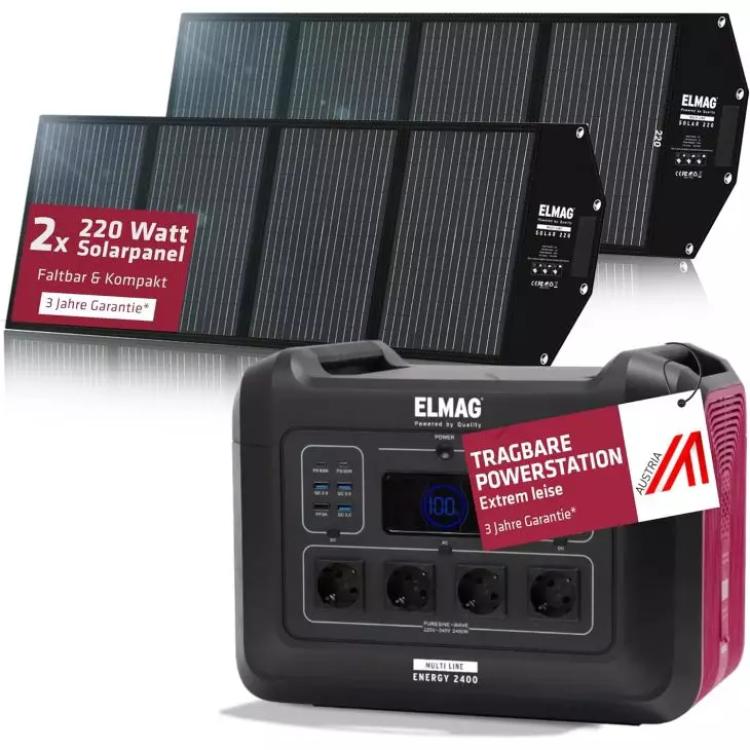 ELMAG Solargenerator-Set ENERGY 2400 + SOLAR 220 DUO