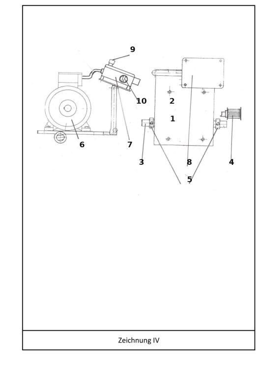 Ersatzteil - Demin - Welle zur Motoraufbauplatte