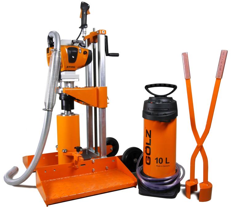 GÖLZ Kernbohrgerät KB200 mit Stihl-Antriebsmotor FS561