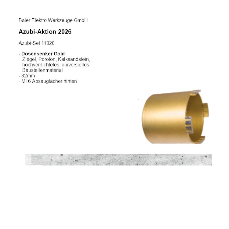 Baier Azubi-Aktion Dosensenker Gold