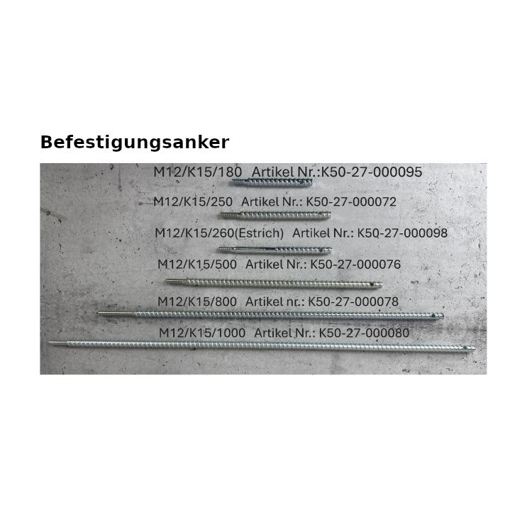 K50 Befestigungsanker M12 / ...