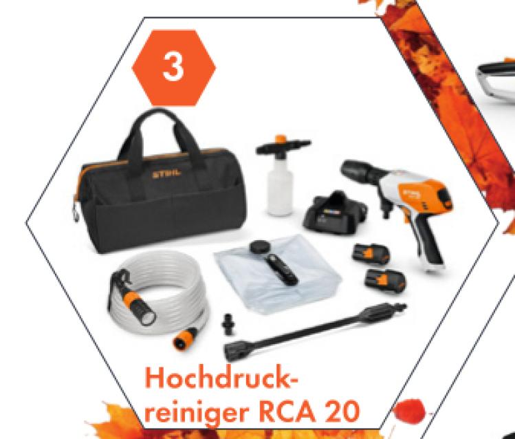 Elektro-Trennschleifer HS400S + STIHL Hockdruckreiniger RCA 20